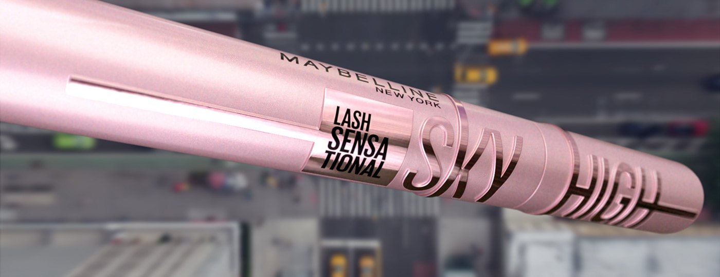 Maybelline Lash Sensational Sky High Mascara packaging in situ 